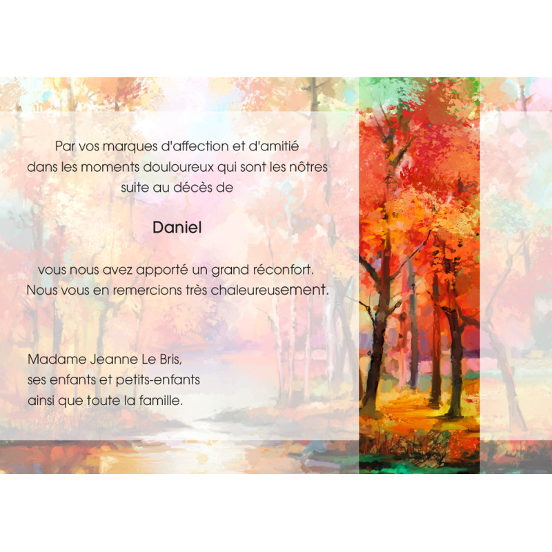 Forêt couleurs automne